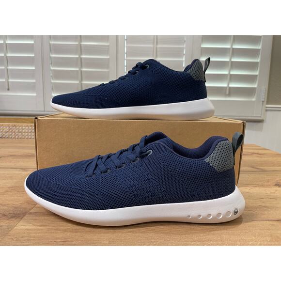 Peter Millar Men's Hyperlight Glide Knit Comfort Sneaker Navy Knit Size 10 NIB - Picture 3 of 12